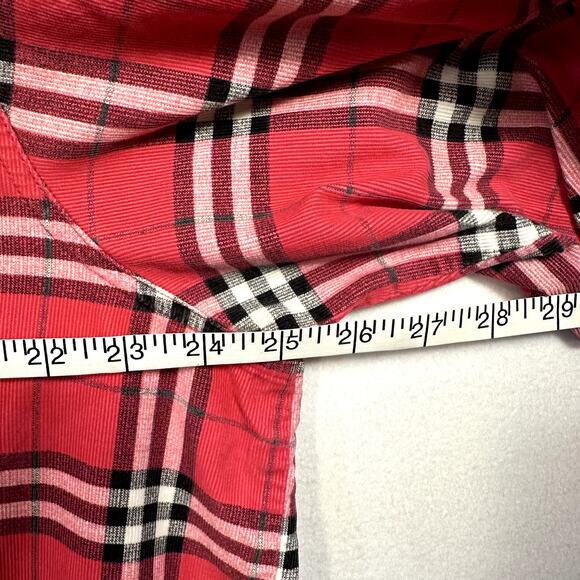 VTG August Max Woman Plaid Flannel Shirt 2X–3X Oversized Fall Gorpcore Cabincore - Picture 6 of 10